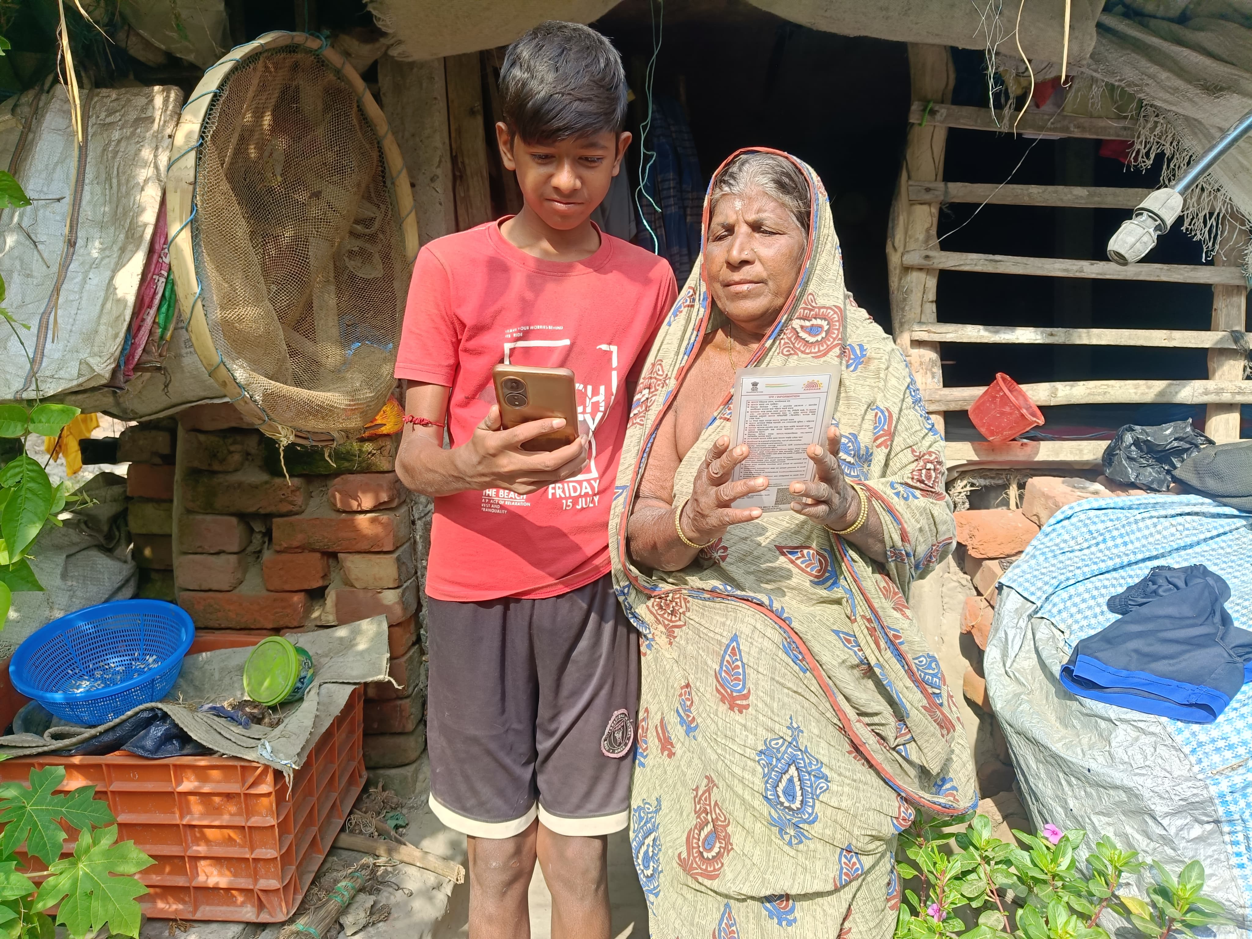 Farmers working in fields